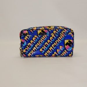 Harajuku Lovers graffiti print coated makeup bag